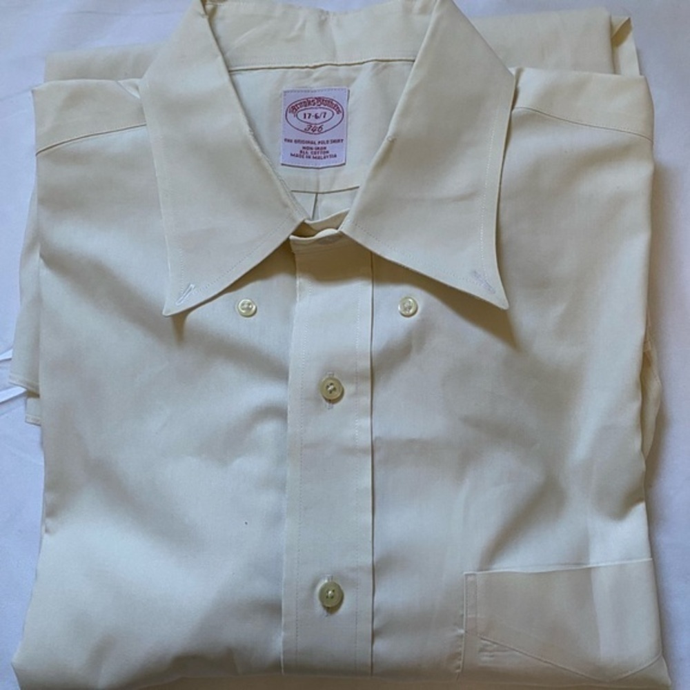 Brooks brothers 346 mens button down shirt size 17-6/7